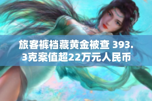 旅客裤裆藏黄金被查 393.3克案值超22万元人民币