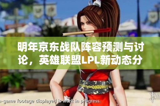 明年京东战队阵容预测与讨论，英雄联盟LPL新动态分析